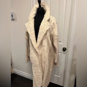 NWT WE THE FREE chunky WONDER long sweater / coat M-L